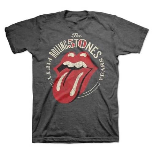 Rolling Stones 50 Years Vintage Mens T-shirt