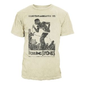 Rolling Stones Vintage 72 Concert Women White T-shirt