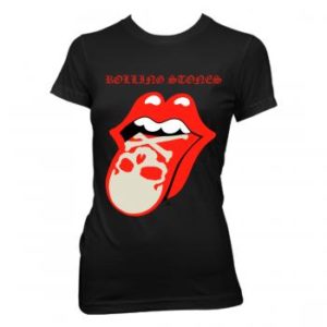 Rolling Stones Skull Tongue Jr Black T-Shirt