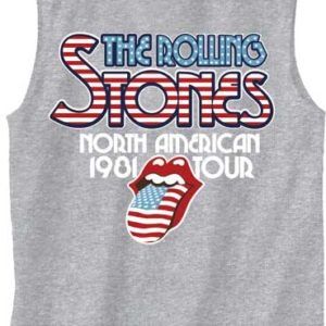 Rolling Stones 81 Tour Gray Tank Top
