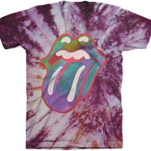 Rolling Stones Tongue Tie-Dye Mens T-shirt