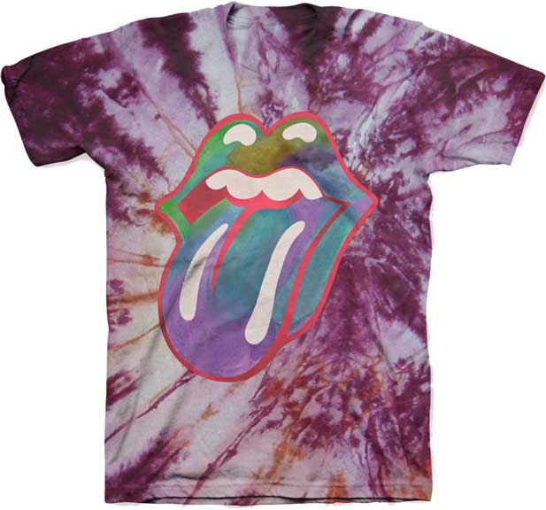 tie dye rolling stones shirt