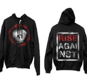 Rise Against Caution Pullover Mens Black Hoodie Small Only