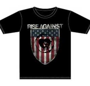 Rise Against Shield Mens Black T-Shirt Small Only