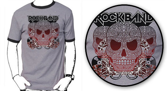 Rock Band 3 Skulls T-shirt