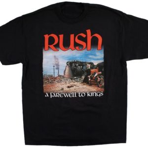 Rush Farewell to Kings Mens Black T-shirt