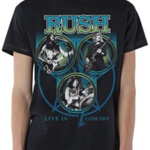 Rush Live Mens Black T-shirt