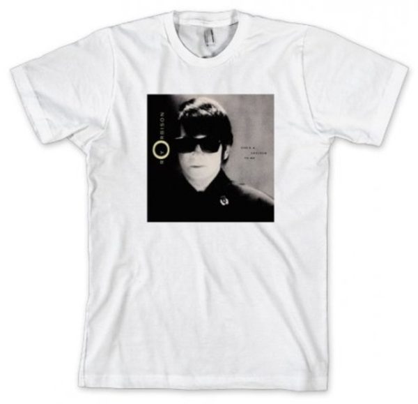 Roy Orbison Mystery to Me Mens White T-shirt