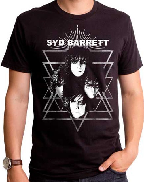 Syd Barrett Psychedelic Barrett Mens Black T-shirt