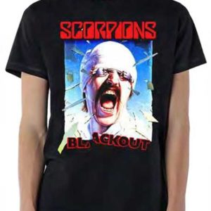 Scorpions Blackout Mens Black T-shirt