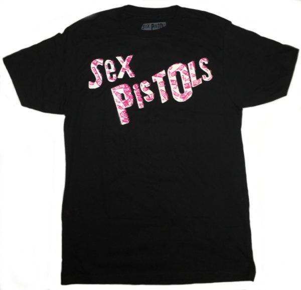 Sex Pistols Logos in the Logo Mens Black T-shirt