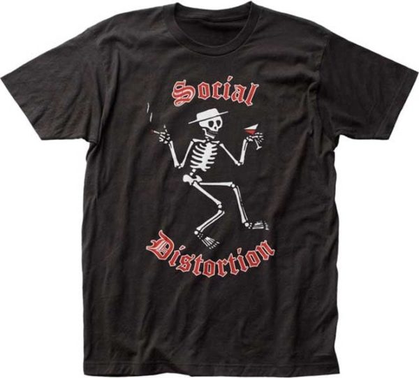 Social Distortion Skelly Logo Mens Black T-shirt