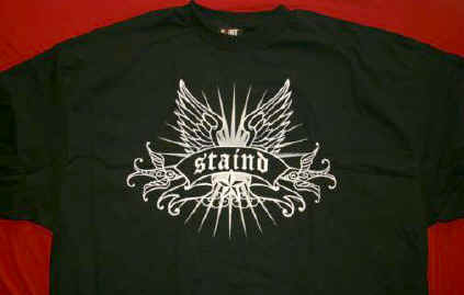 Staind Wings Mens Black T-shirt