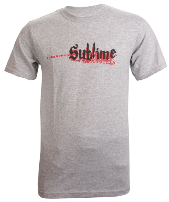 Sublime Shadow Logo Mens Gray T-shirt Small Only