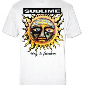 Sublime 40oz to Freedom Mens  White T-shirt