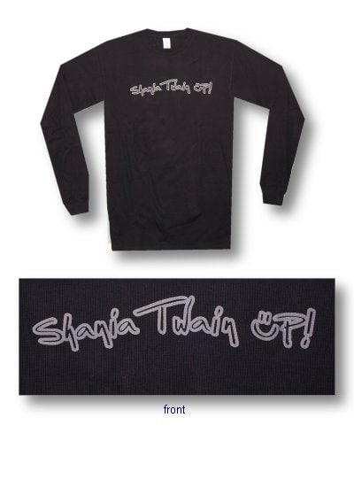 Shania Twain uP Thermal Mens Black Shirt