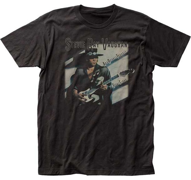 stevie ray vaughan and double trouble texas flood album cover t-shirt