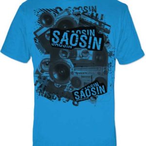Saosin Sights Lightweight Mens Blue T-Shirt Small Only