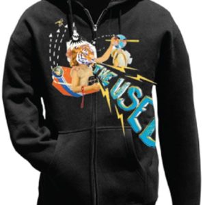 The Used Tiger Man Black Zipper Hoodie