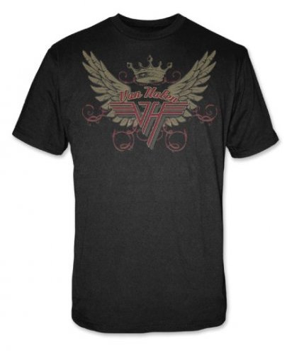 Van Halen Wings Mens Black T-shirt