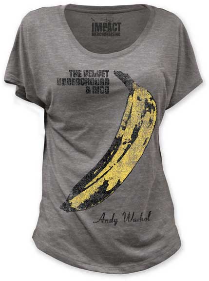 Velvet Underground Distress Jr Dolman Gray T-shirt