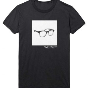 Weezer eyglasses album cover black t-shirt