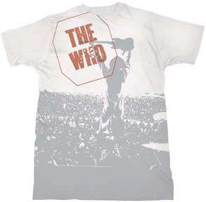 The Who Live Mens White T-Shirt Small Only