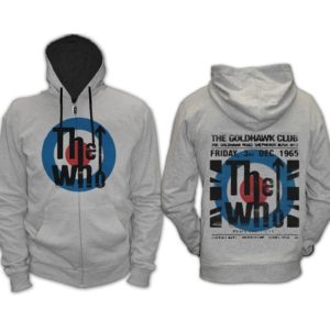 The Who The Club Lightweight Fleece Gray Hoodie XS Only