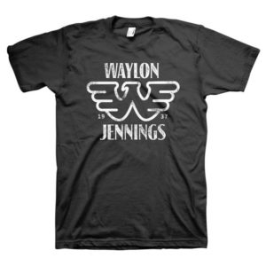 Waylon Jennings Mens Black T-Shirt - Established 1937 with the 