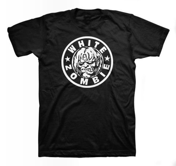 White Zombie Classic Logo Mens Black T-shirt