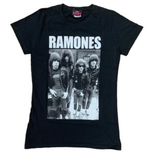 Ramones Band Photo Jr Mens Black T-shirt