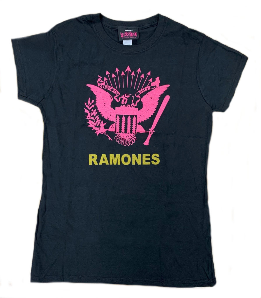 Ramones Pink Eagle Jr Black T-shirt