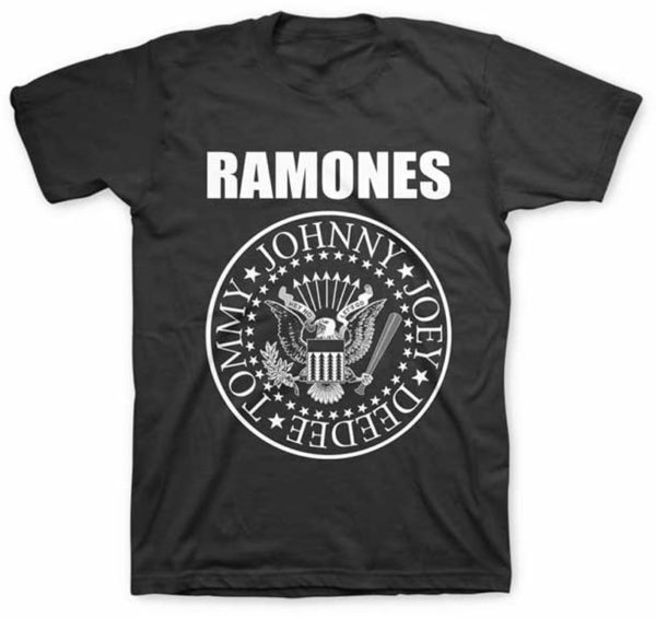 Ramones Presidential Seal Mens Black T-Shirt
