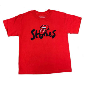 Rolling Stones Brush Stroke Youth Red T-Shirt