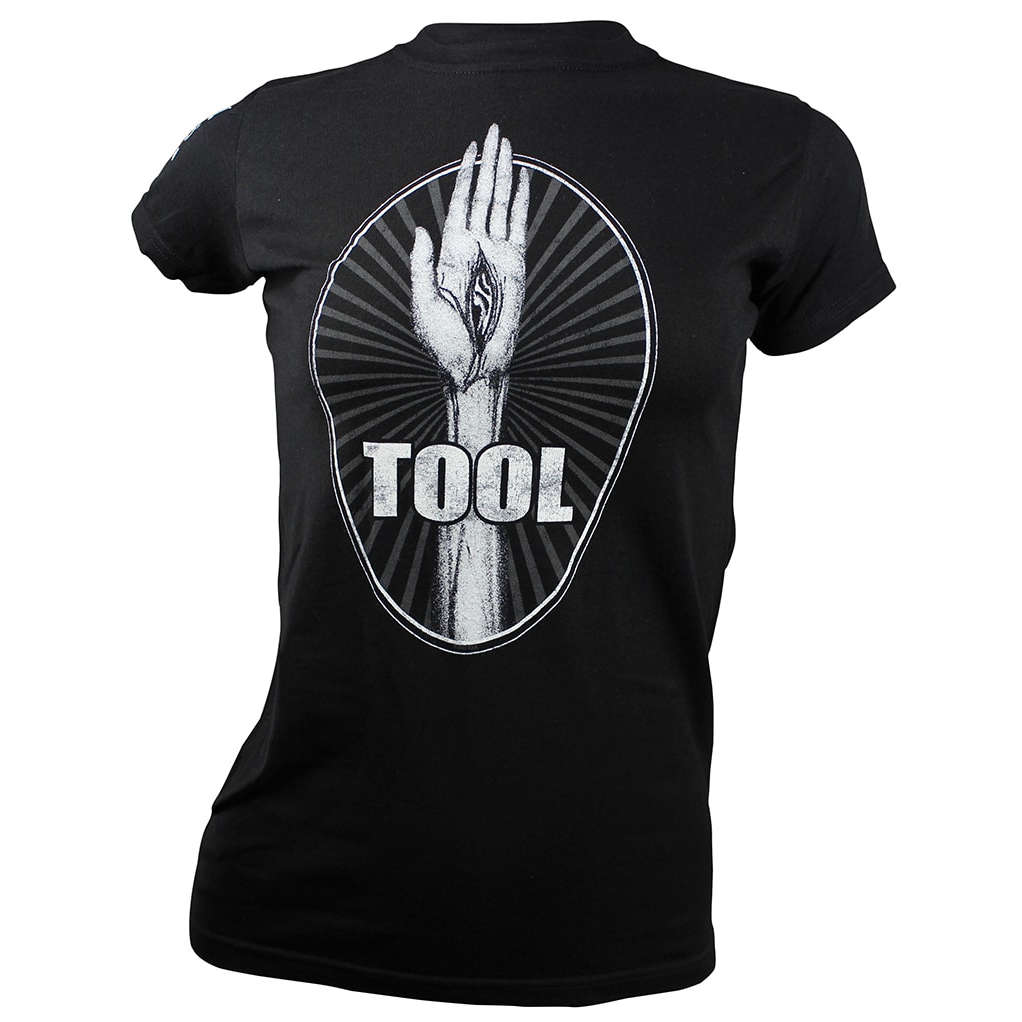 Tool eye in hand logo black t-shirt