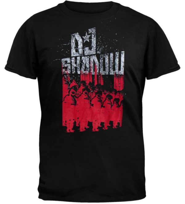 DJ Shadow Protest Mens Black T-shirt Small Only