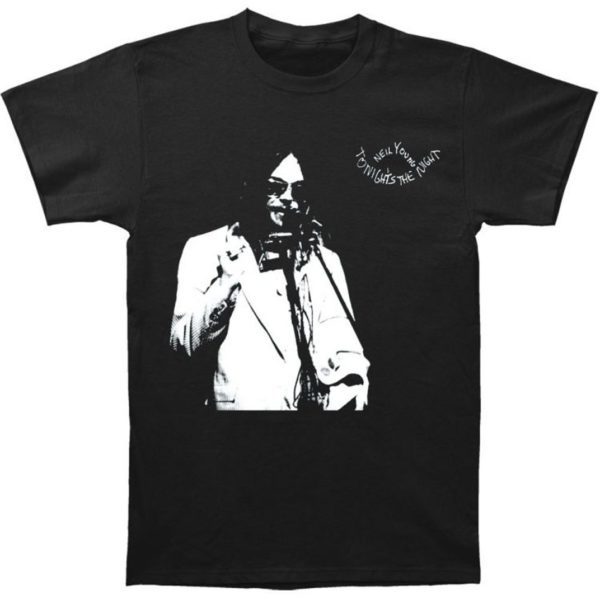 Neil Young Tonight's the Night Mens Black T-shirt
