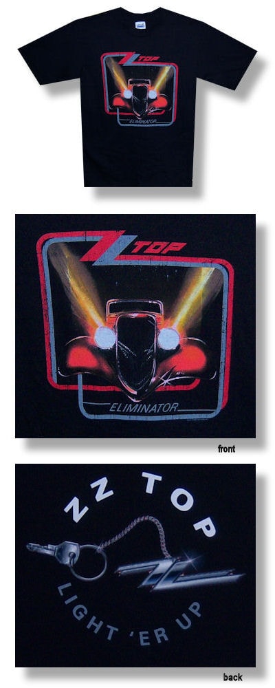 ZZ Top Eliminator Mens Black T-shirt Small Only