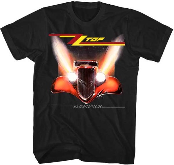 ZZ Top Eliminator Cover Mens Black T-shirt