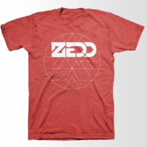 Zedd Galactic Slim Fit Red Mens T-shirt - XL Only