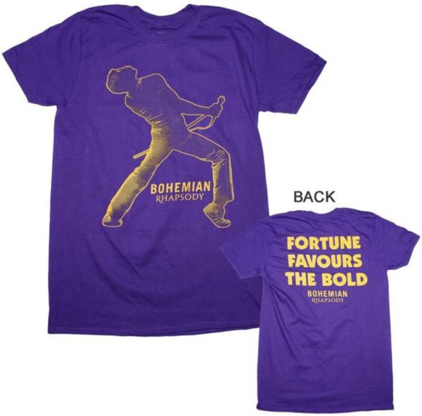Queen Fortune Mens Purple T-shirt