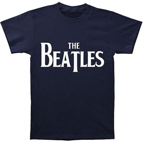 Beatles Drop T Logo Navy T-shirt