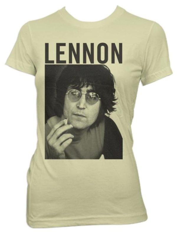John Lennon Smoke Portrait Jr T-shirt