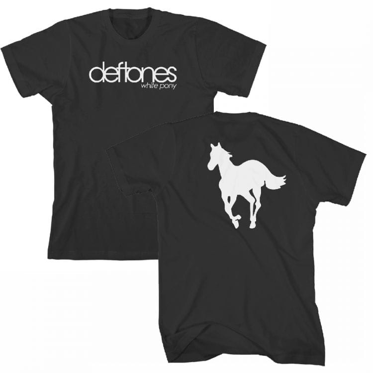 Deftones white pony black t-shirt