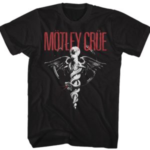 Motley Crue Dr. Feelgood Distressed Mens Black T-shirt