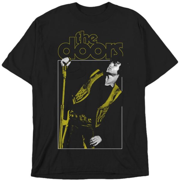 The Doors Microphone and Vest Mens Black T-shirt