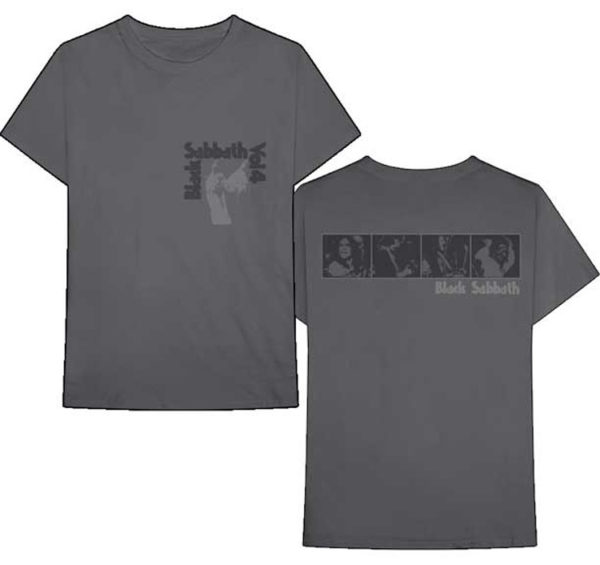 Black Sabbath Vol. 4 Mens Gray T-shirt