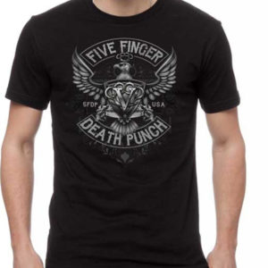 Five Finger Death Punch Eagle Crest Mens Black T-shirt