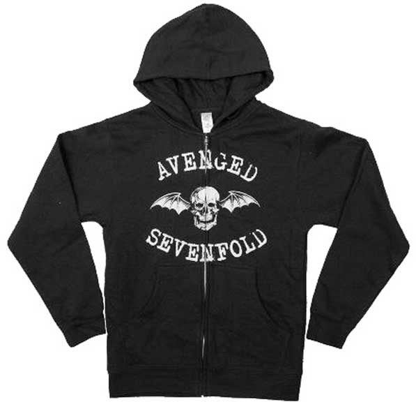 Avenged Sevenfold Deathbat Zip Black Hoodie