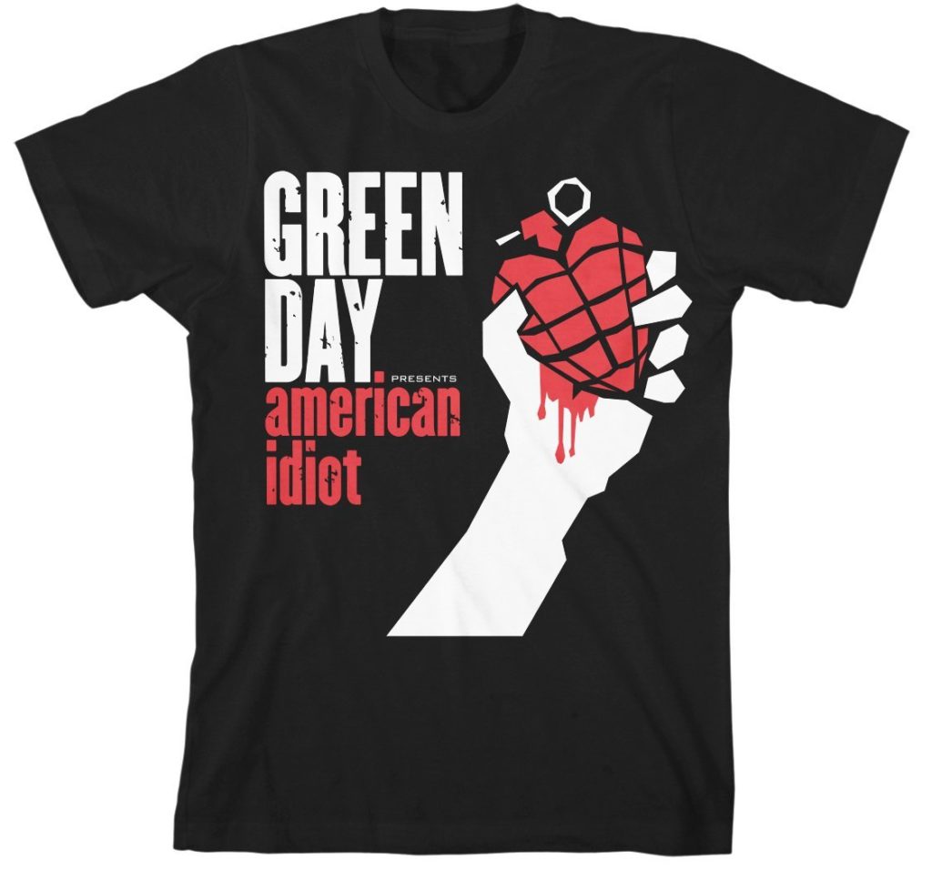 Green Day American Idiot black t-shirt